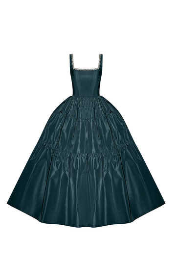 Bliss Dress - Night Emerald - Gigii's