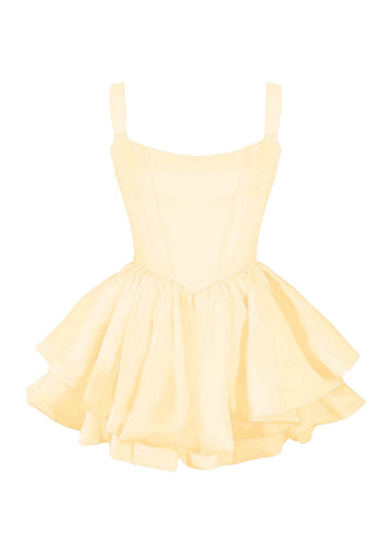 Este Dress - Butter Yellow - Gigii's