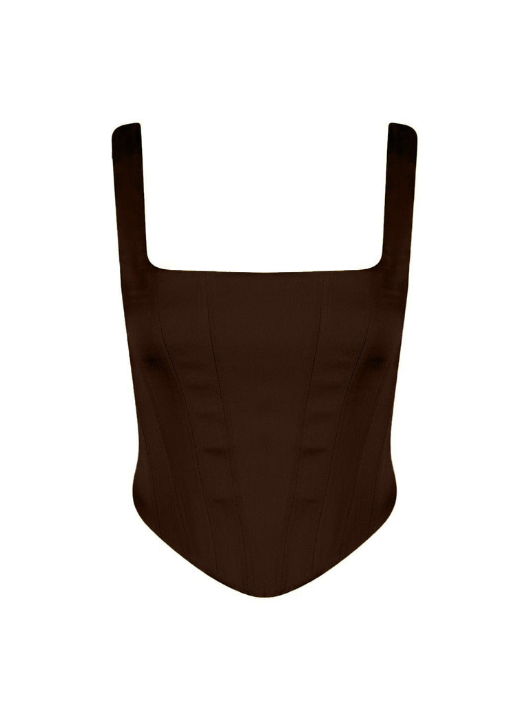 Isadora Bustier - Brown - Gigii's