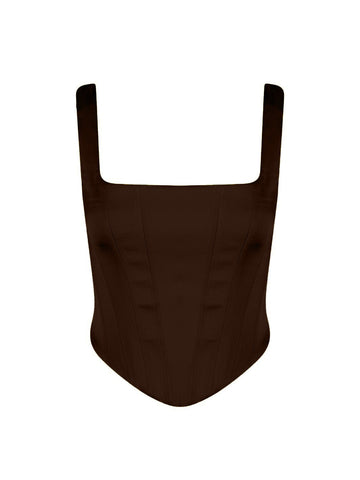 Isadora Bustier - Brown - Gigii's