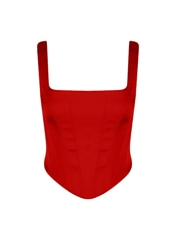 Isadora Bustier - Red - Gigii's