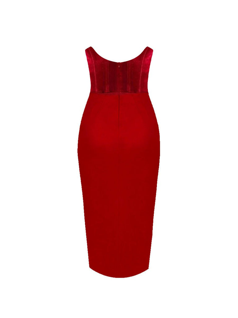 Jessica Dress - Red - Gigii's