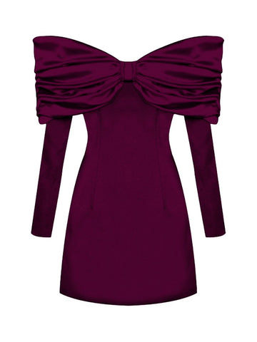 Lavinya Solo Dress - Midnight Plum - Gigii's