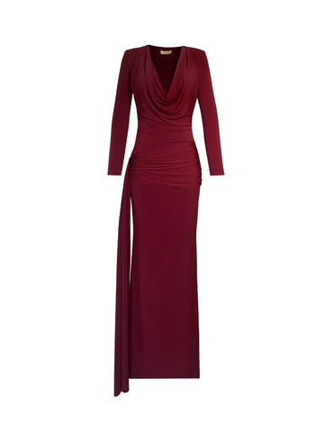 Linda Dress - Burgundy - Gigii's