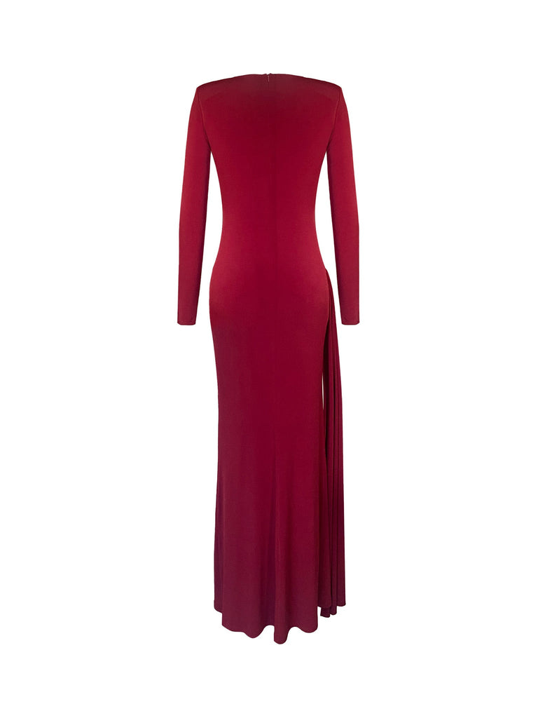 Linda Dress - Burgundy - Gigii's