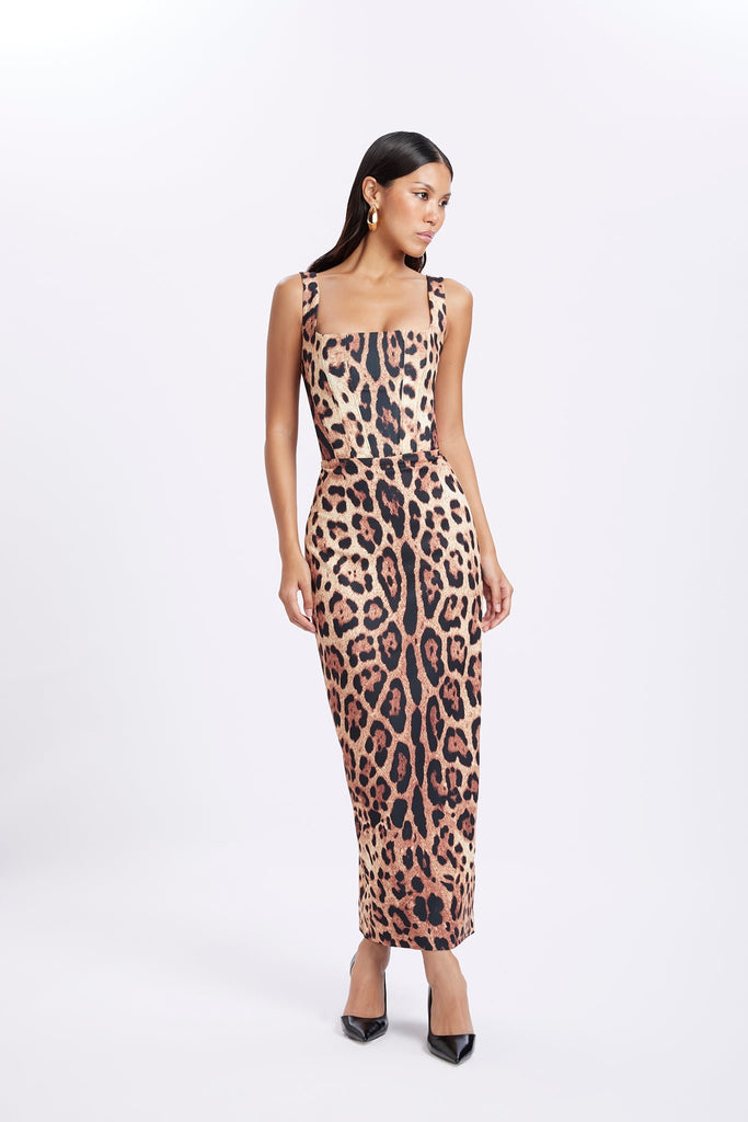 Pamella Dress - Leopard - Gigii's