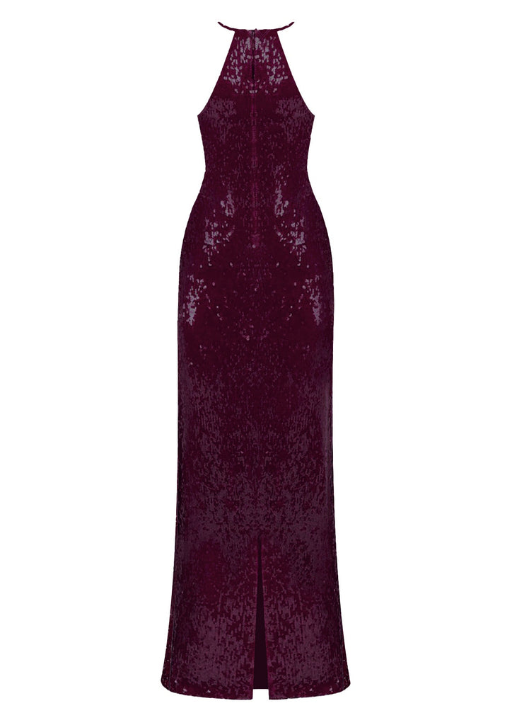 Paradiso Long Dress - Burgundy - Gigii's