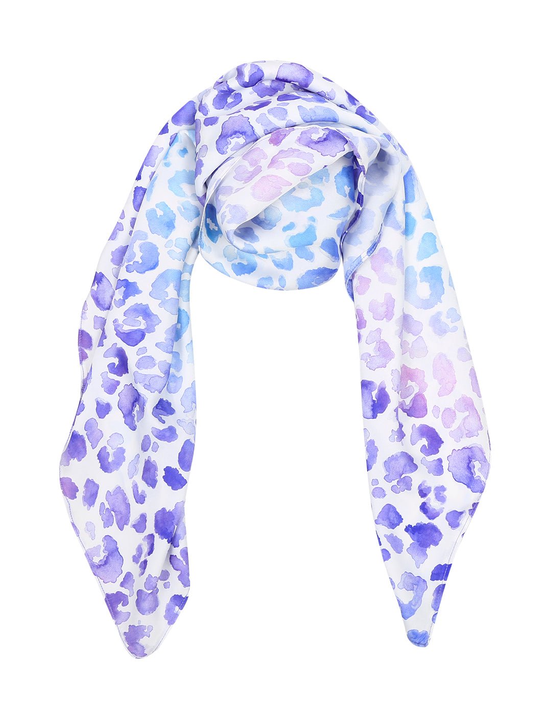 Printed Modal Linen Silk Scarf In Mini Leo Lavender –, 49% OFF